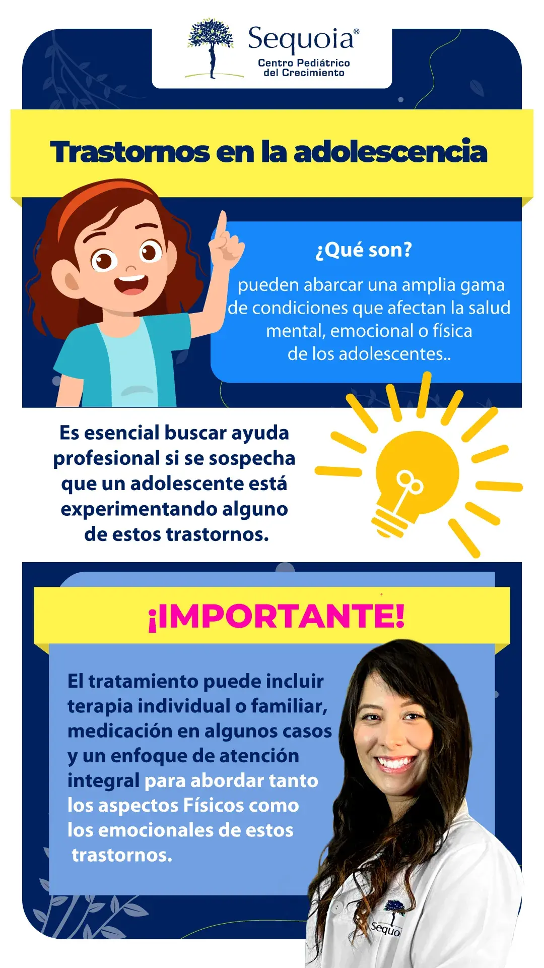 trastornos de la adolescencia - infografía